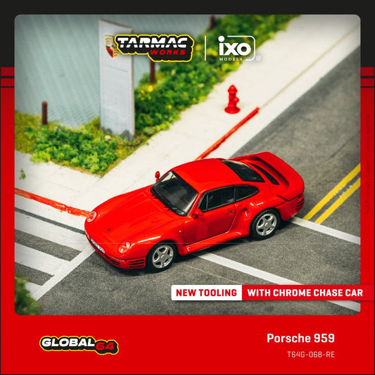 1:64 PORSCHE 959 RED (NEW TOOLING) - T64G-068-RE