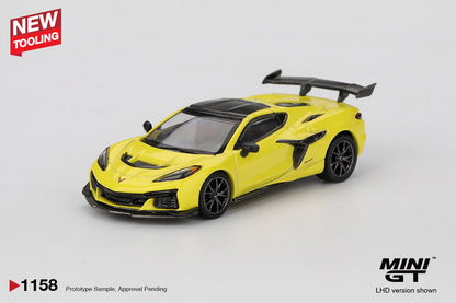 1/64 CHEVROLET CORVETTE ZR1 ACCELERATE YELLOW  - MiniGT -  MGT01158