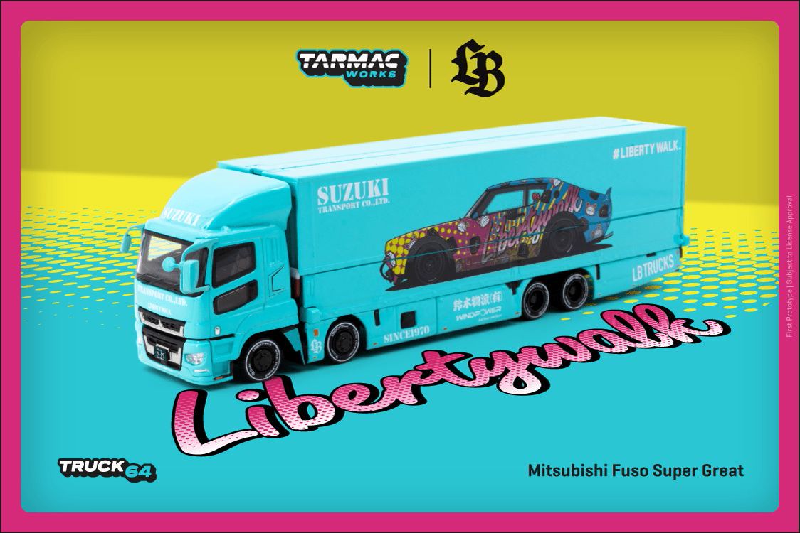 1:64 Mitsubishi Fuso Super Great LB-TRUCKS - T64T-TL001-LBS