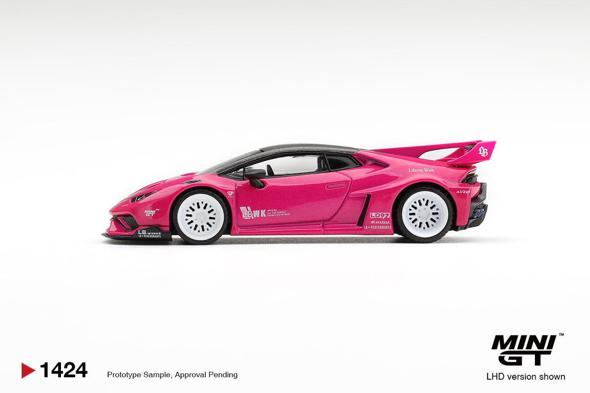 1/64 LB WORKS LAMBORGHINI HURACAN GT RUBY PURPLE - Mini GT - MGT01424  ***Pre Order***