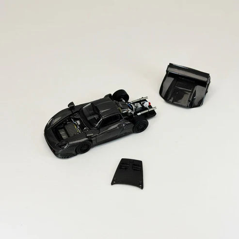 1/64 Porsche 911 - LeMans GT1 1997 - Transcend Models - Carbon Black