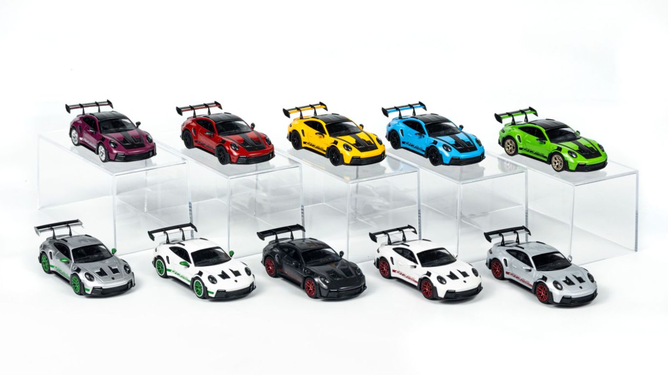 1:64 PORSCHE 911 (992) GT3 RS - 2024 -  WEISSACH PACKAGE x 10 colourways