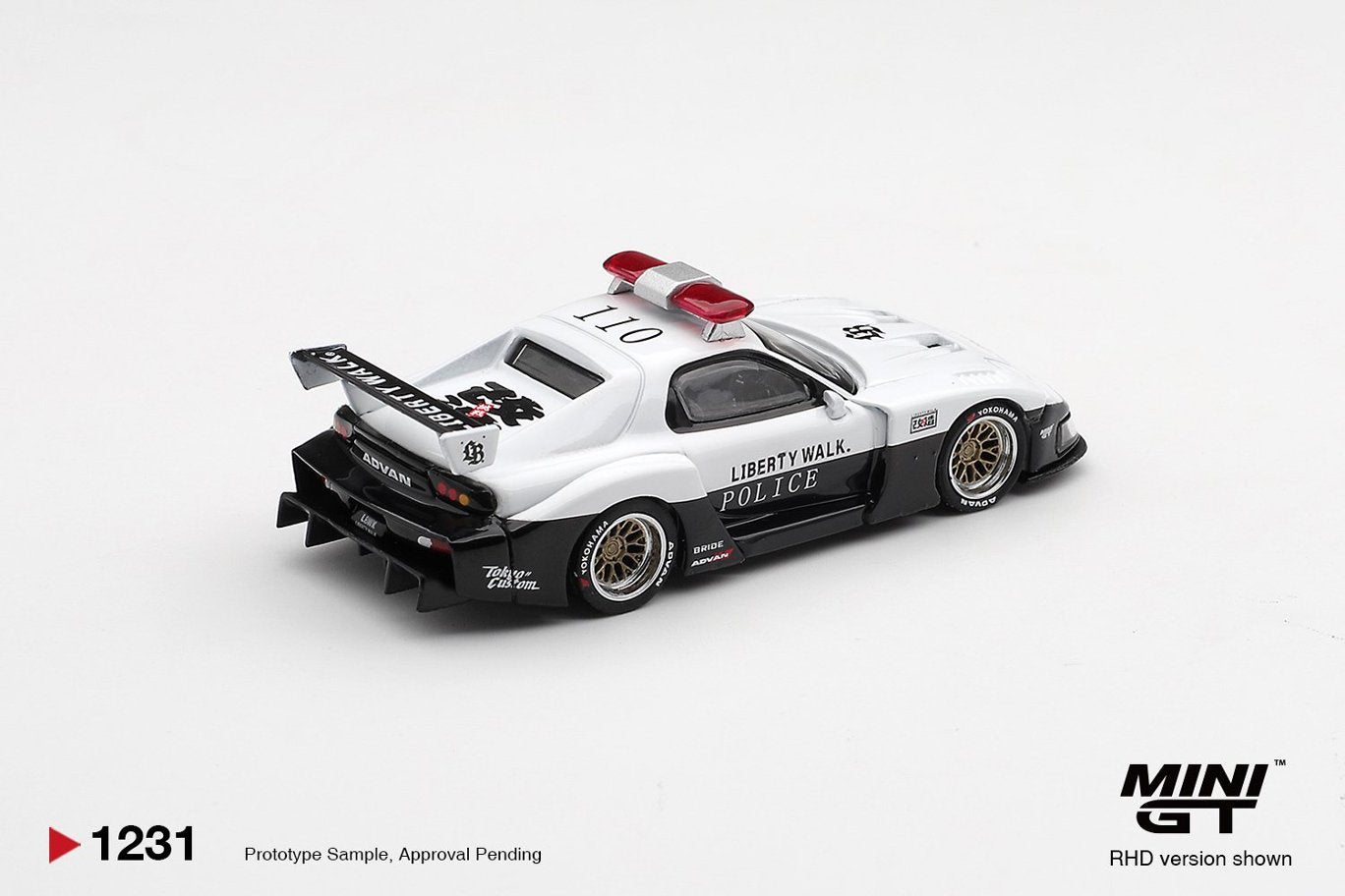 1/64 MAZDA RX-7 LB-Super Silhouette Police - Mini GT - MGT01231