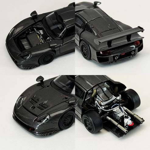 1/64 Porsche 911 - LeMans GT1 1997 - Transcend Models - Carbon Black
