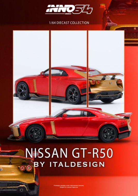 1/64 R50 GT-R By Italsedign  - Inno64 - IN64-R50-RED