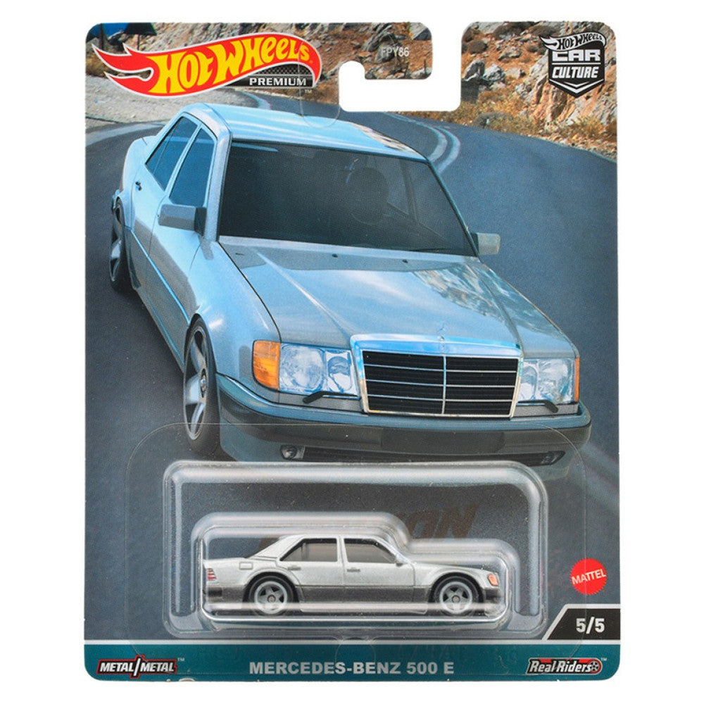 1:64 Hot Wheels Premium Car Culture HKC55 Mercedes Benz 500E