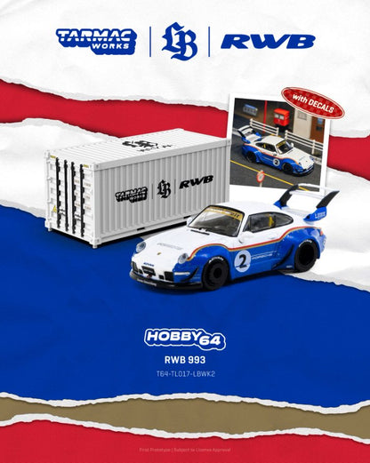 1/64 RWB 993 Liberty Walk - Tarmac Models - T64-TL017-LBWK2