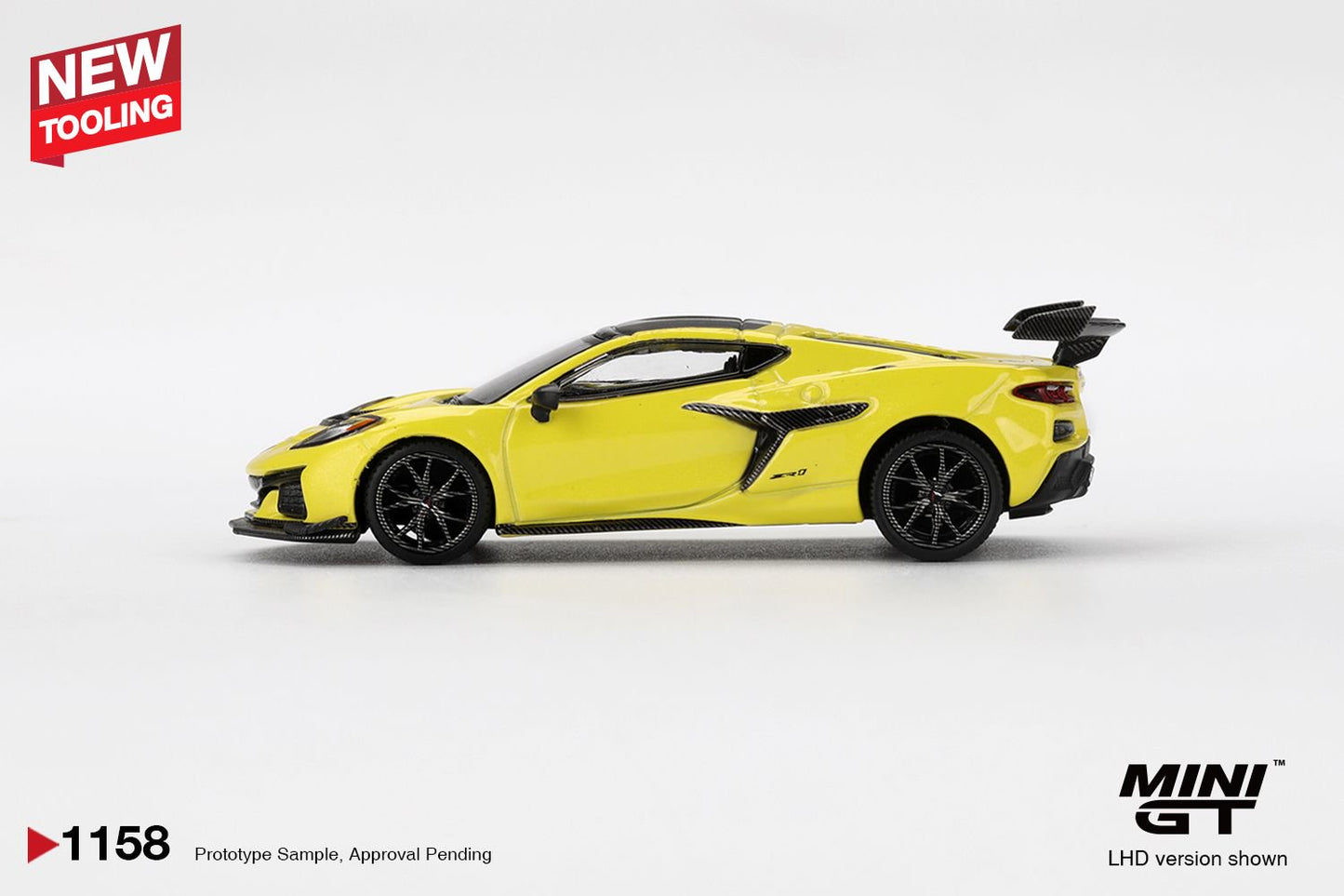 1/64 CHEVROLET CORVETTE ZR1 ACCELERATE YELLOW  - MiniGT -  MGT01158
