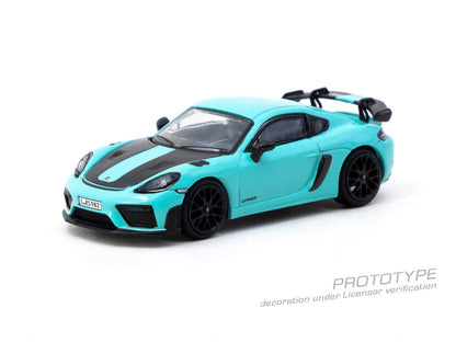 1:64 PORSCHE CAYMAN GT4RS MINT GREEN (NEW TOOLING) - T64S-022-MG