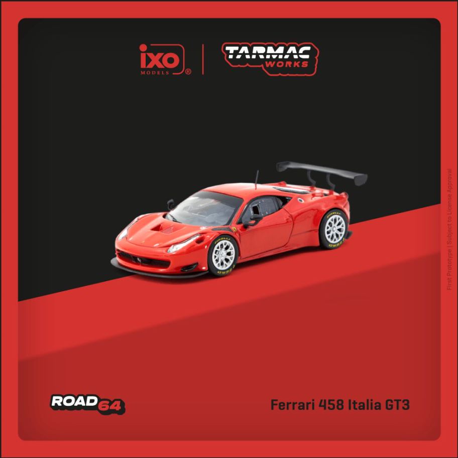 1:64 Ferrari 458 Italia GT3 Red - T64R-074-RE