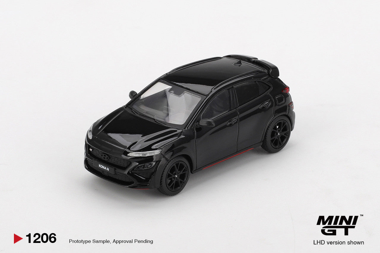 1/64 - Hyundai KONA N Phantom Black - MiniGT - MGT01206-L