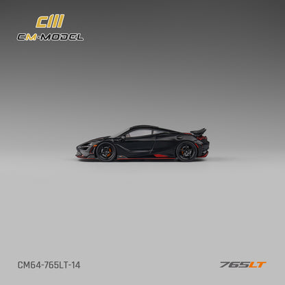 1:64 Mclaren 765LT Matt black 765LT-  CM Models - CM64-765LT-14