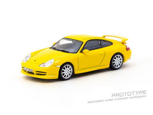 1/64 - Porsche 911 GT3 (type 996) Yellow - TARMAC - T64G-069-YL