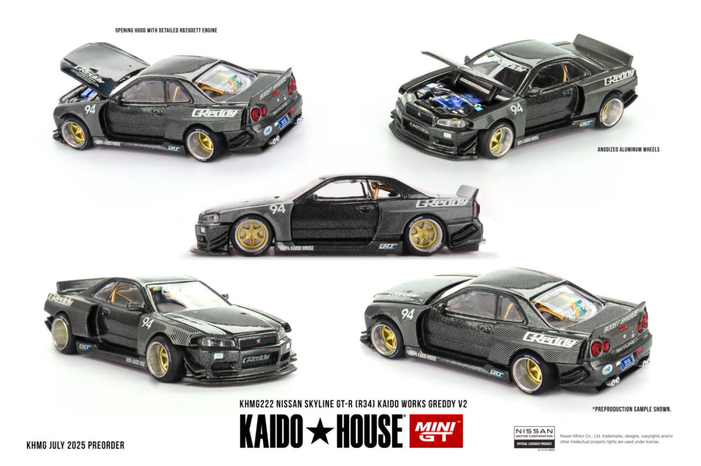 1/64 NISSAN SKYLINE GT-R (R34) KAIDO WORKS GREDDY V2 - MGTKHMG222