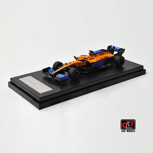 1/64 F1 MCL35L TEAM MCLAREN N 3 SEASON 2021 DANIEL RICCIARDO - ORANGE LIGHT BLUE - LCD Models - LCD64030-OR