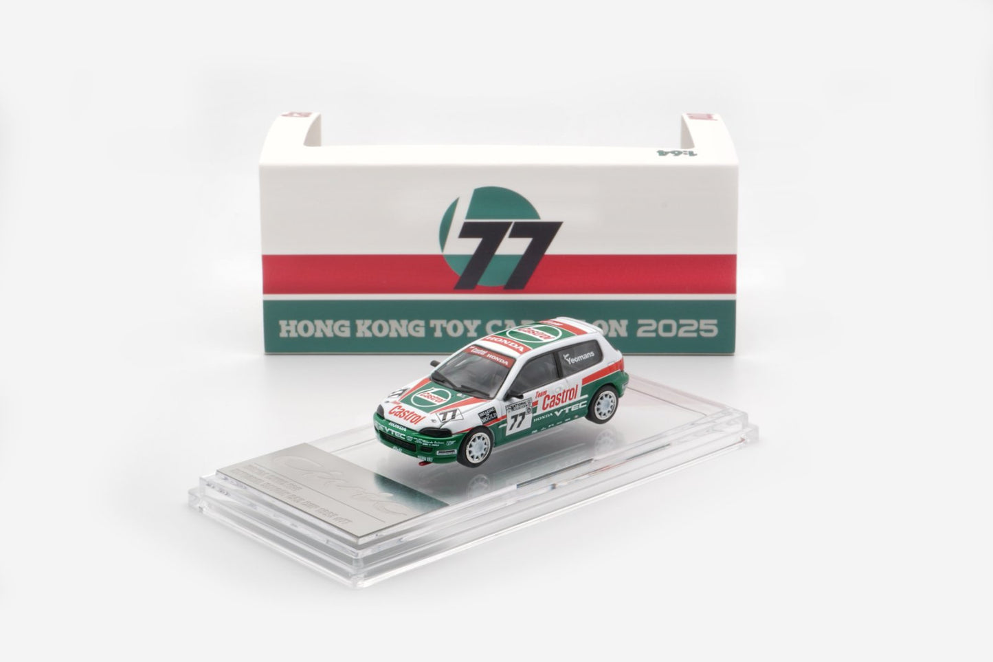 1/64 HONDA Civic EG6 - Castrol 77 National Saloon Car Cup 1993 (RHD) -HKTCS25- BM Creations - 64B0478