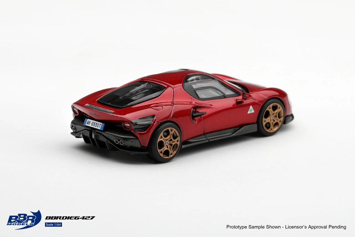 1/64 Alfa Romeo 33 Stradale Rosso Villa d'Este - BBR Models - BBRFER64027 *** Pre Order ***