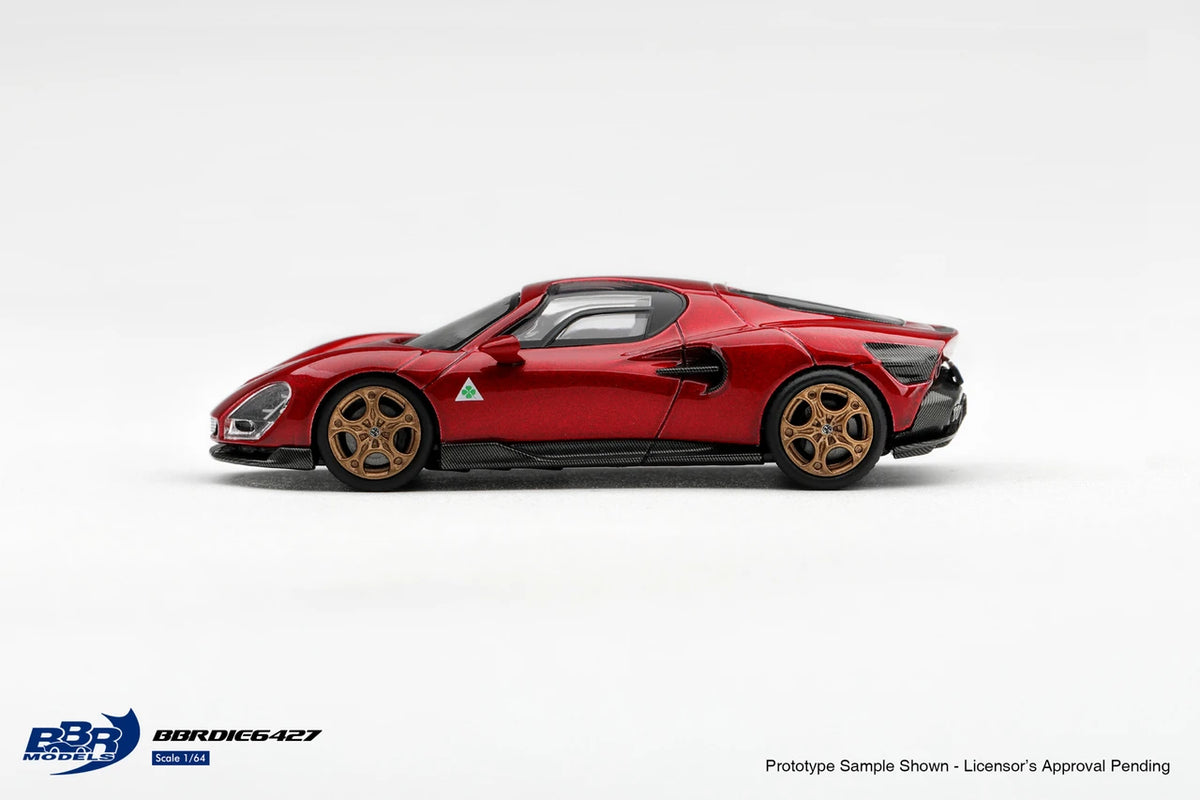 1/64 Alfa Romeo 33 Stradale Rosso Villa d'Este - BBR Models - BBRFER64027 *** Pre Order ***