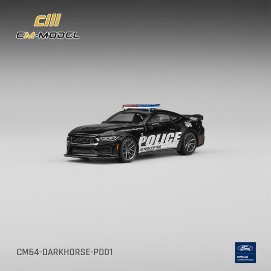 1/64 Mustang Dark Horse Police - CM Models - CM64-DarkHorse-PD01