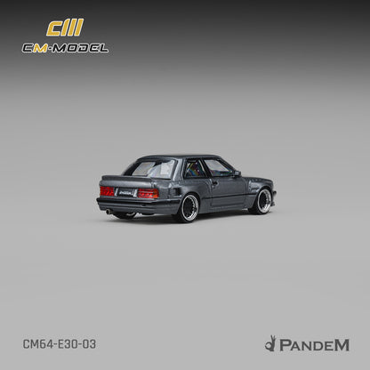 1/64 Pandem M3 E30 Metallic gunmetal gray M3E30 - CM Models - CM64-E30-03