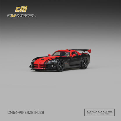 1/64 Dodge Viper ACR(ZBII) Viper Black with Red  - CM Models - CM64-ViperZBII-02B