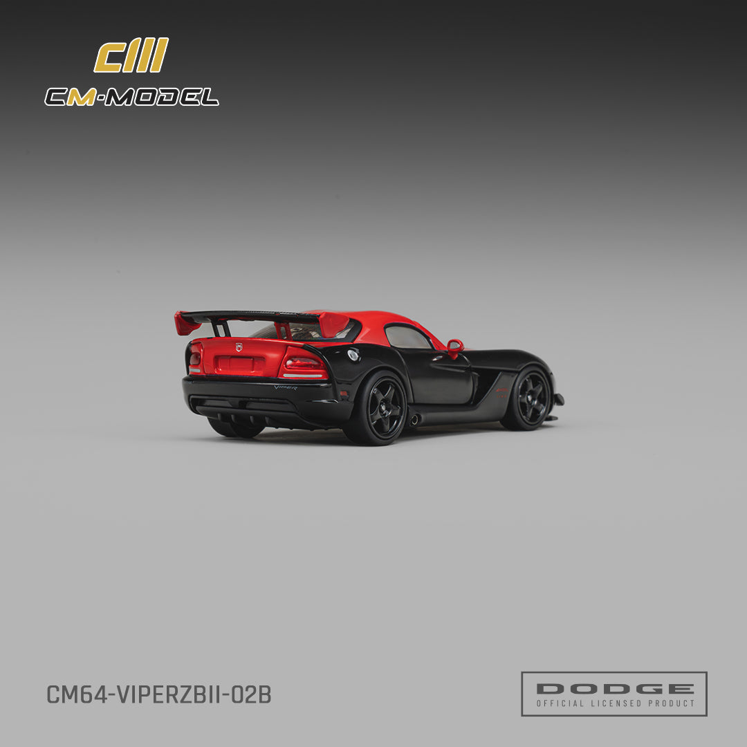 1/64 Dodge Viper ACR(ZBII) Viper Black with Red  - CM Models - CM64-ViperZBII-02B
