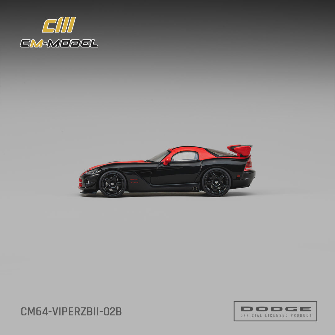 1/64 Dodge Viper ACR(ZBII) Viper Black with Red  - CM Models - CM64-ViperZBII-02B