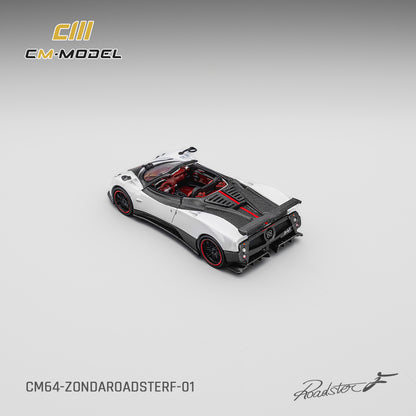 1/64 Pagani Zonda F Roadster Pearl White - CM Models - CM64-Zonda Roadster F-01