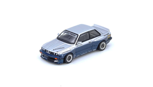 1/64 PANDEM E30 M3 Silver/Blue - Inno64 - IN64-E30P-SILBLU