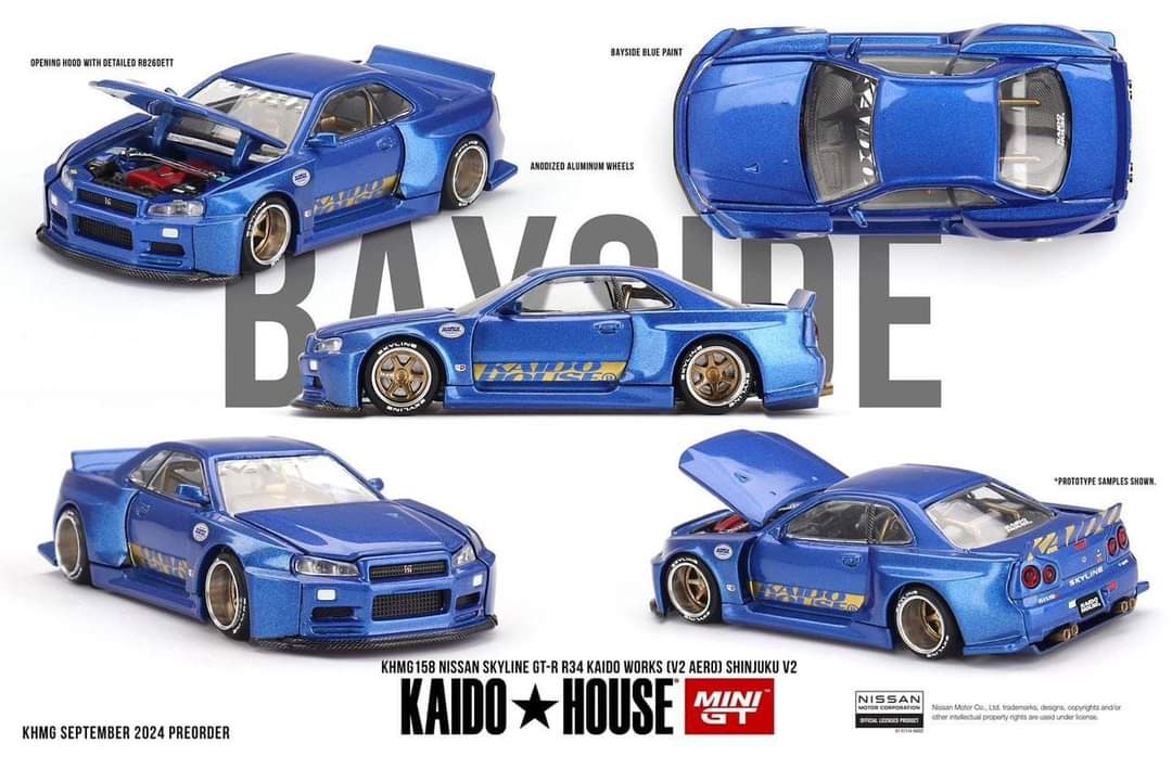 1/64 Nissan Skyline GT-R (R34) Kaido Works (V2 Aero) SHINJUKU V2 - MGTKHMG158