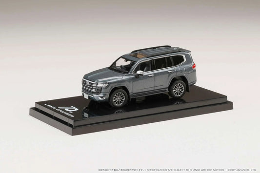 1/64 Toyota Land Cruiser (JA300W) ZX, grey metallic with black interior - Hobby Japan - HJ641050AGM