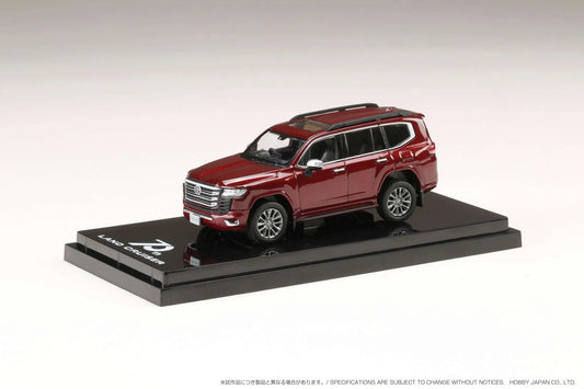 1/64 Toyota Land Cruiser (JA300W) ZX, dark red mica metallic with black interior - Hobby Japan - HJ641050AR