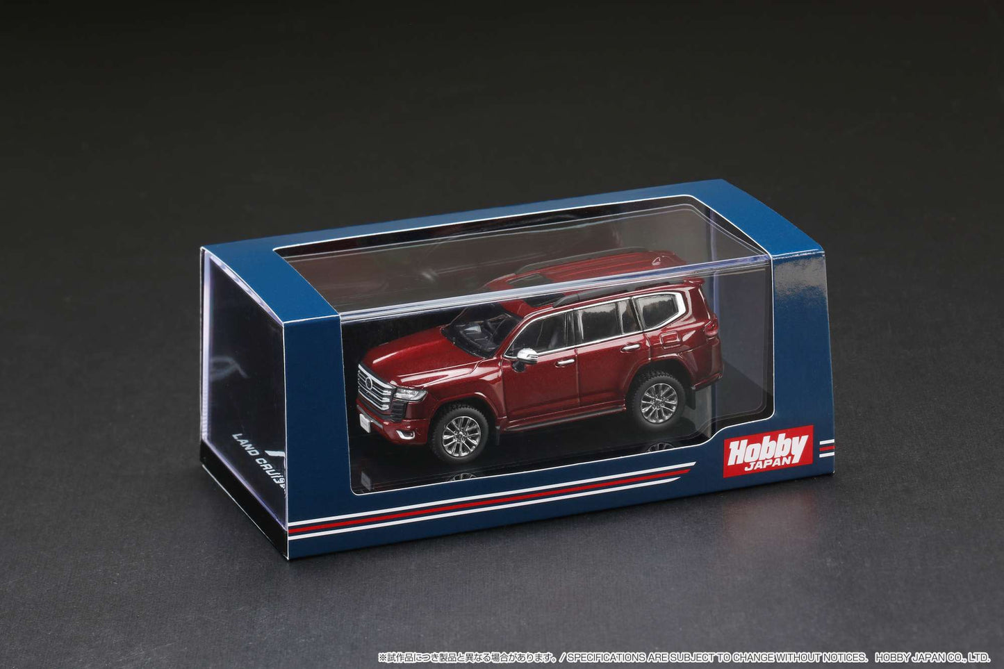 1/64 Toyota Land Cruiser (JA300W) ZX, dark red mica metallic with black interior - Hobby Japan - HJ641050AR