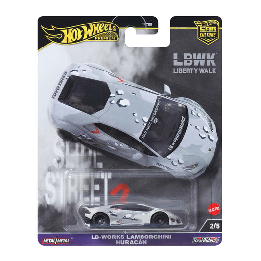 1/64 Hot Wheels Car Culture Slide Street 2 LB-WORKS Lamborghini Huracán - hwmvHKC84