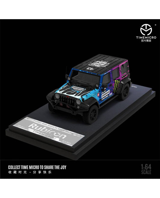 1/64 Monster Livery Jeep Wrangler Rubicon - 1/64  TimeMicro - TM643014