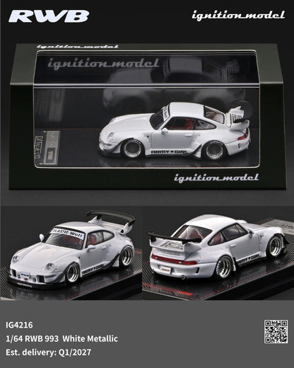 1/64 RWB 993 White Metallic - Ignition Models - IG4216