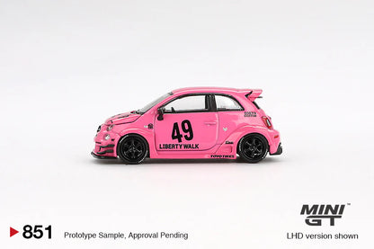 1/64 ABARTH 595 LB-WORKS X ABAS WORKS PINK (RHD) -  MGT00851-R