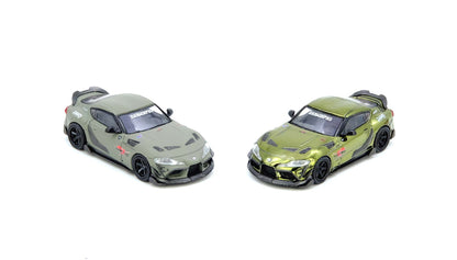 1/64 TOYOTA SUPRA A90 DARWIN PRO Matt Green - Inno64 - IN64-A90DP-MATGR