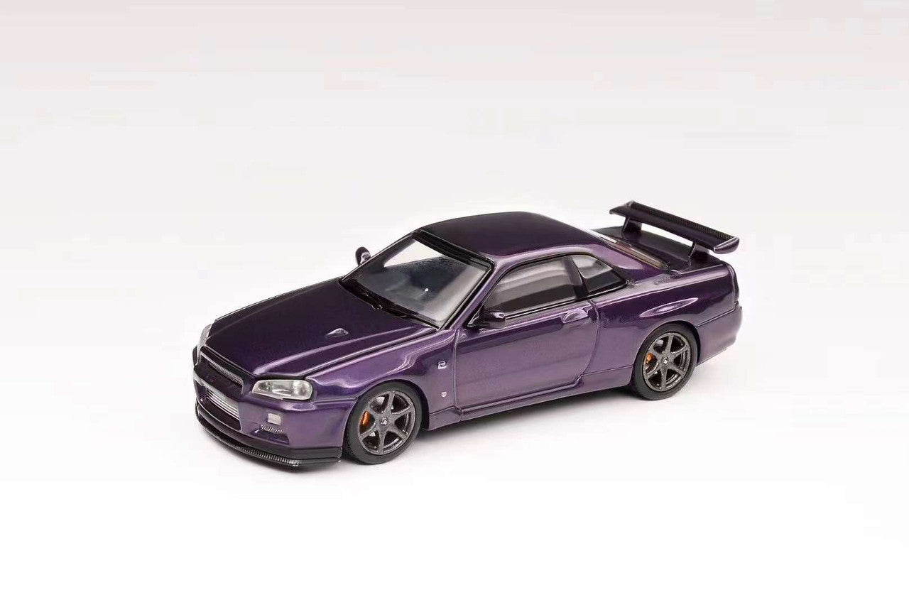 1/64 Motorhelix Nissan Skyline GT-R GTR R34 V-Spec II Midnight Purple