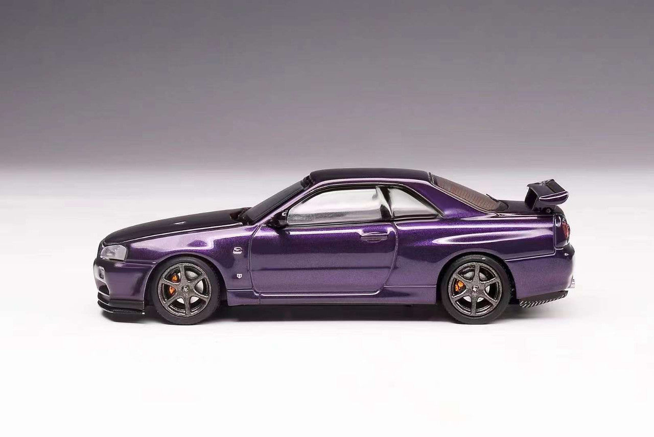 1/64 Motorhelix Nissan Skyline GT-R GTR R34 V-Spec II Midnight Purple