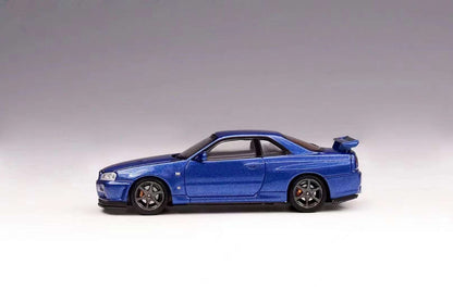 1/64 Motorhelix Nissan Skyline GT-R GTR R34 V-Spec II Bayside Blue