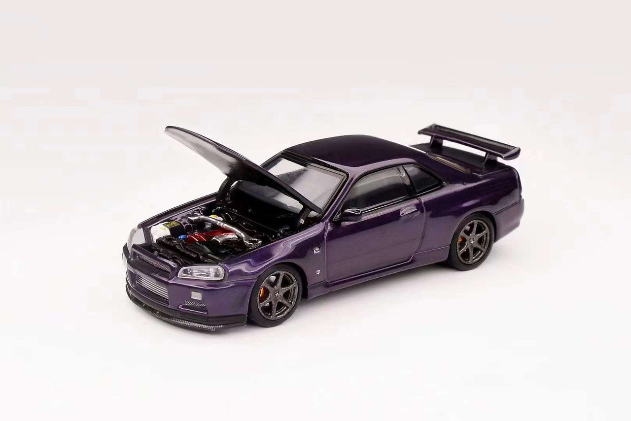 1/64 Motorhelix Nissan Skyline GT-R GTR R34 V-Spec II Midnight Purple