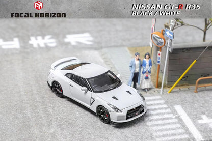 1:64 Nissan GT-R R35 White - Focal Horizon