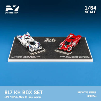 1:64 Porsche 917K 22 #Martini and 23# Red Double car set - Finclassically