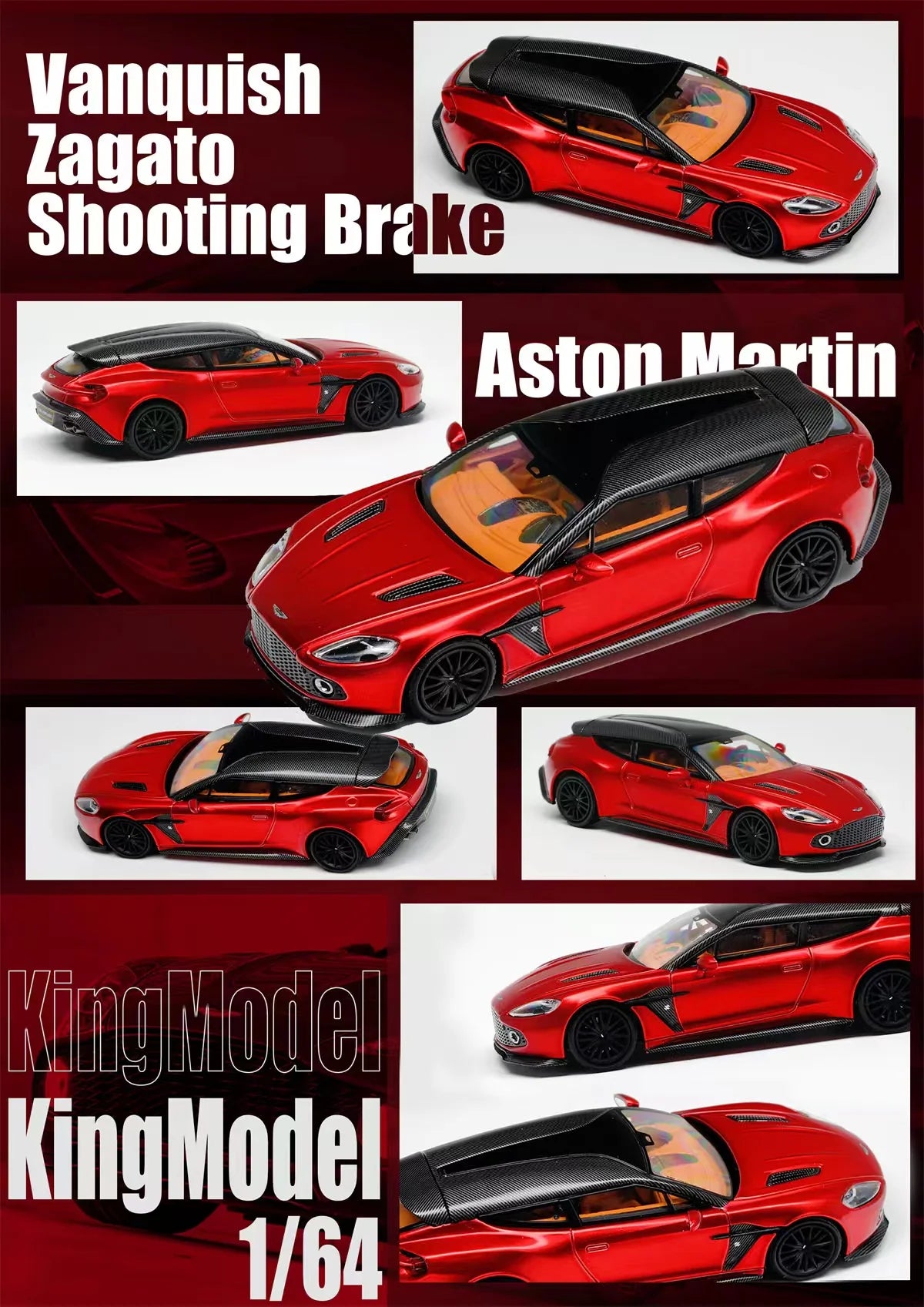 1/64 Aston Martin Vanquish Zagato Shooting Brake (3 Colours) - King Model