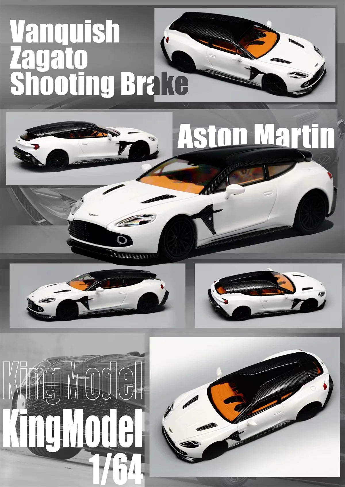 1/64 Aston Martin Vanquish Zagato Shooting Brake (3 Colours) - King Model