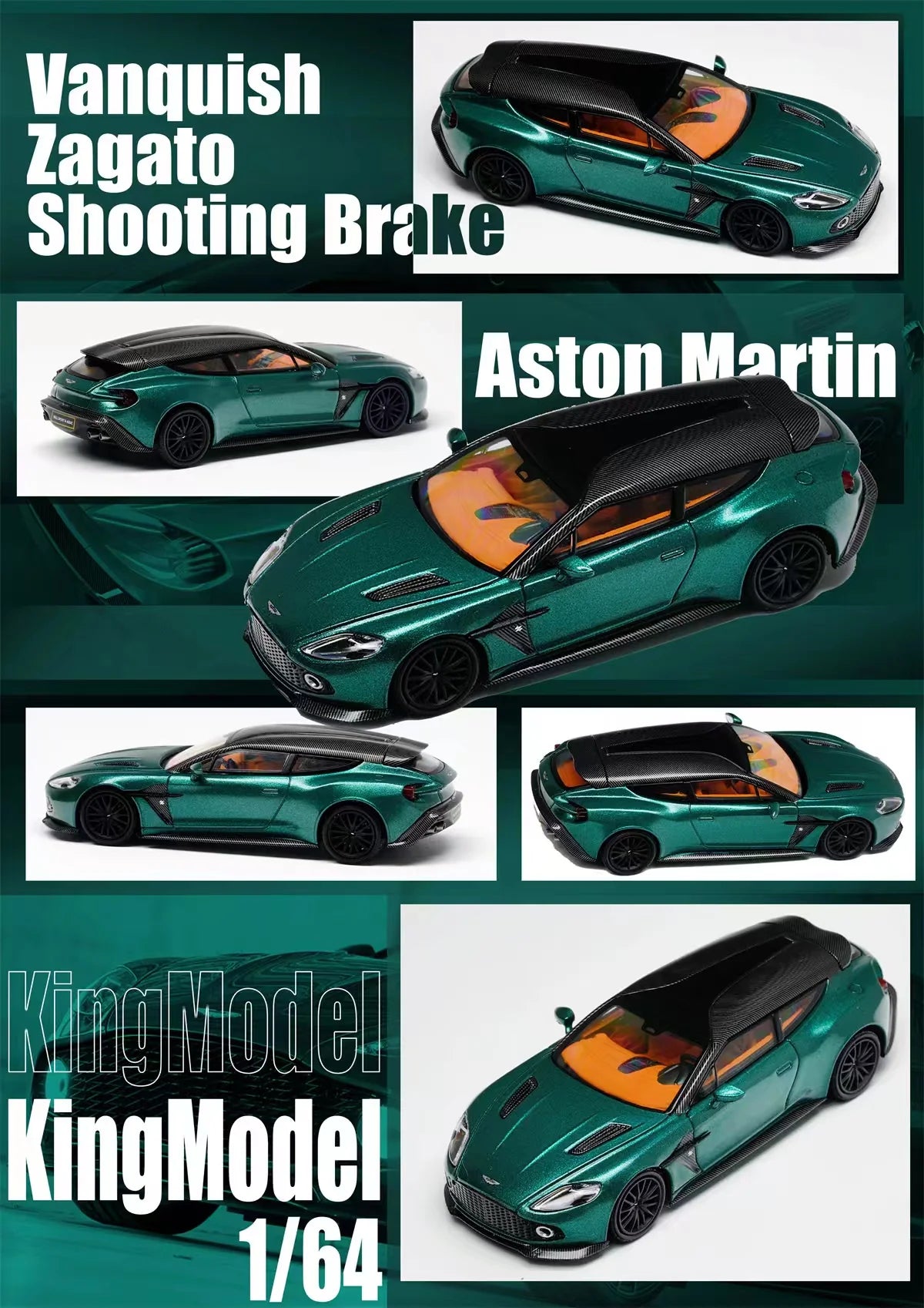 1/64 Aston Martin Vanquish Zagato Shooting Brake (3 Colours) - King Model