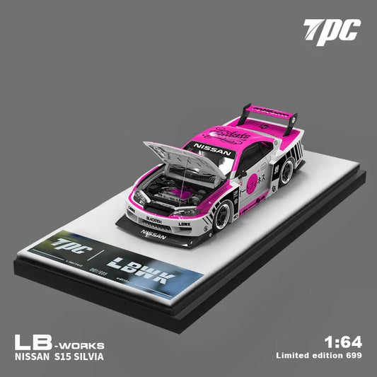 1:64  LB-WORKS Nissan S15 Silvia Pink White - TPC