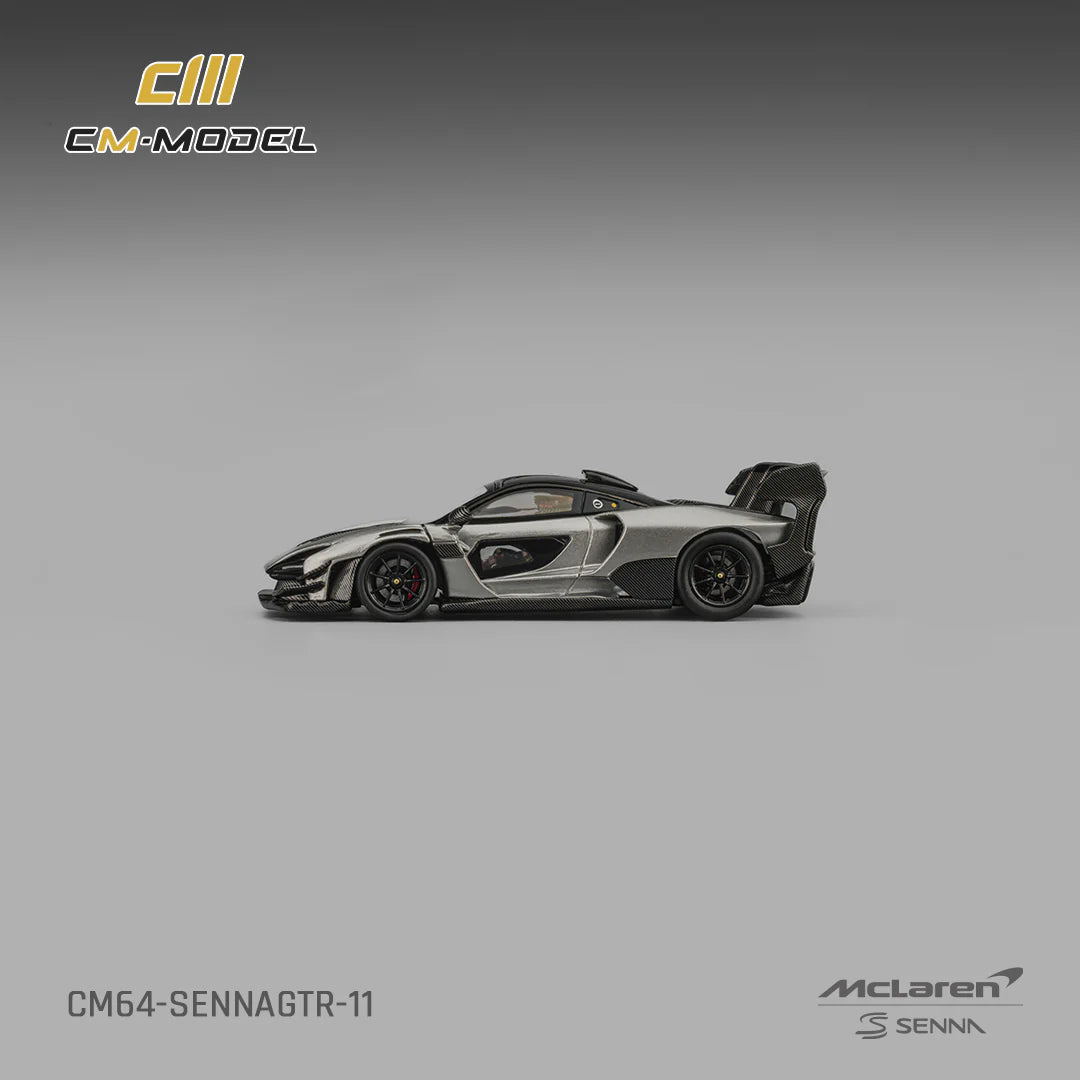 1/64 McLaren Senna GTR Metallic Silver Gray - CM Models - CM64-SennaGTR-11