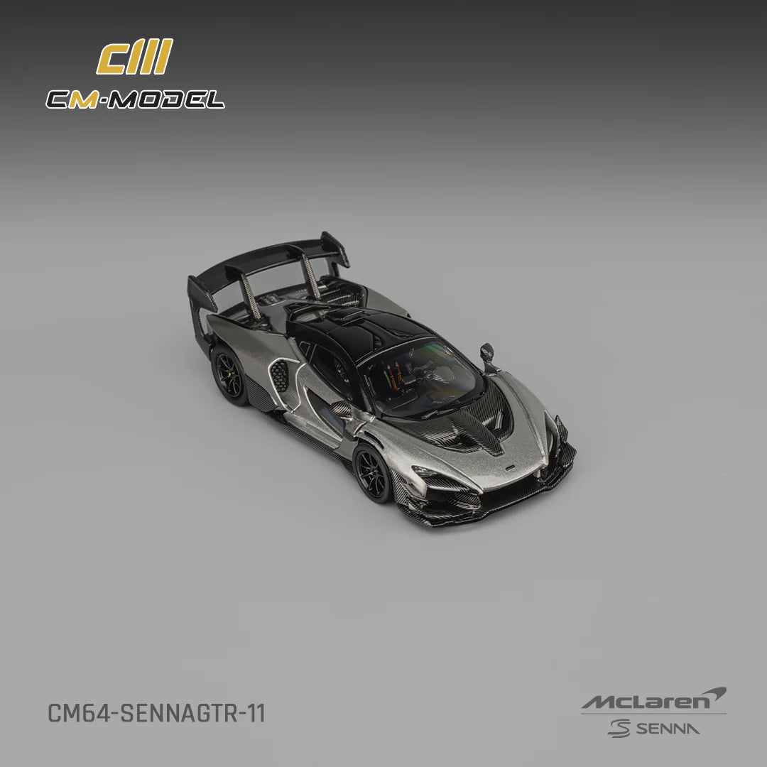 1/64 McLaren Senna GTR Metallic Silver Gray - CM Models - CM64-SennaGTR-11